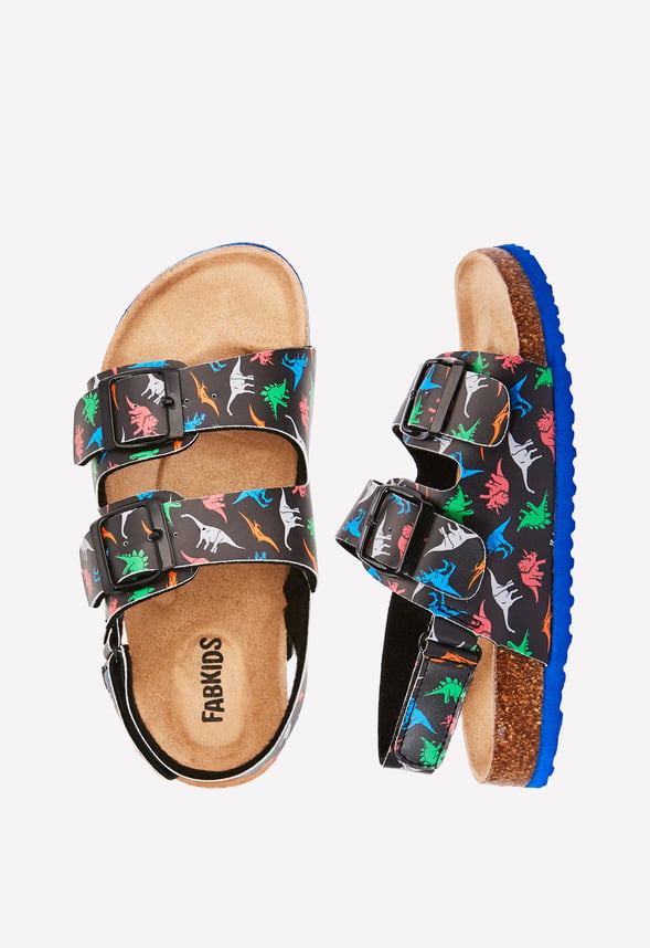 Dino Print Cork Sole Sandal Dino Multi