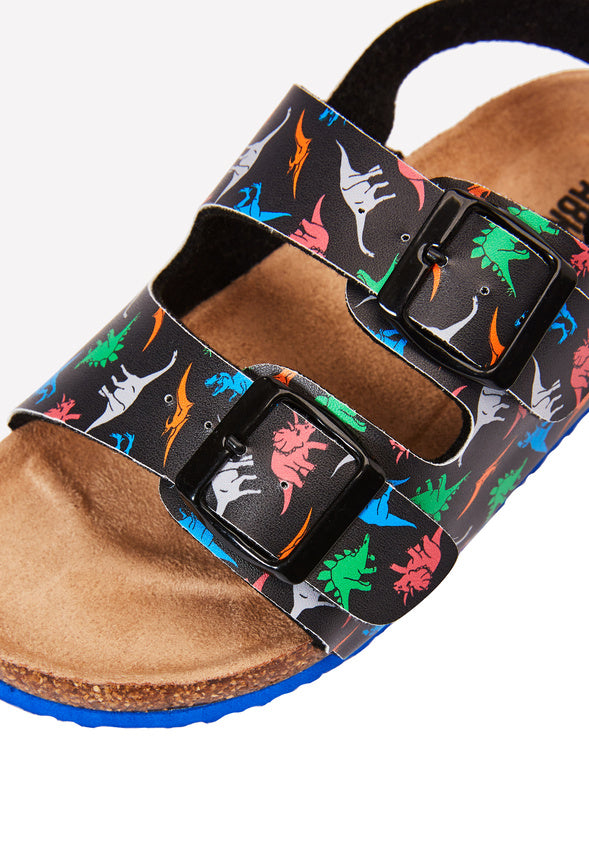 Dino Print Cork Sole Sandal Dino Multi