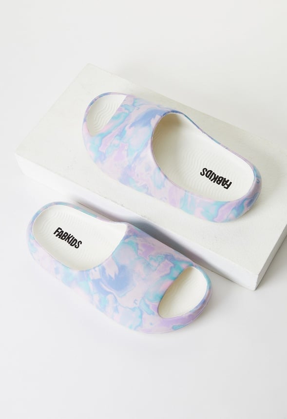 Tie Dye Pillow Slide Multi