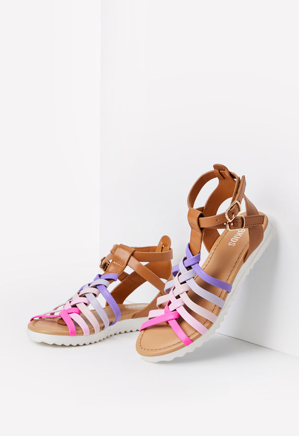 Ombre Track Sole Gladiator Sandal Purple Ombre