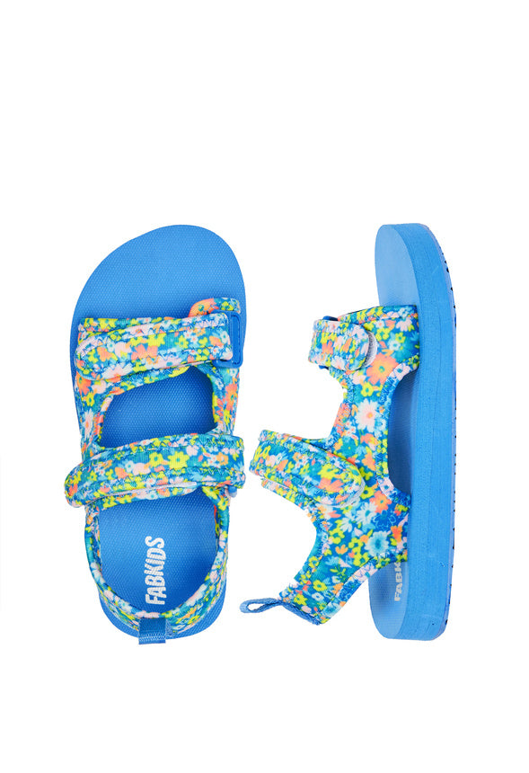 Floral Adventure Sandal Blue Floral
