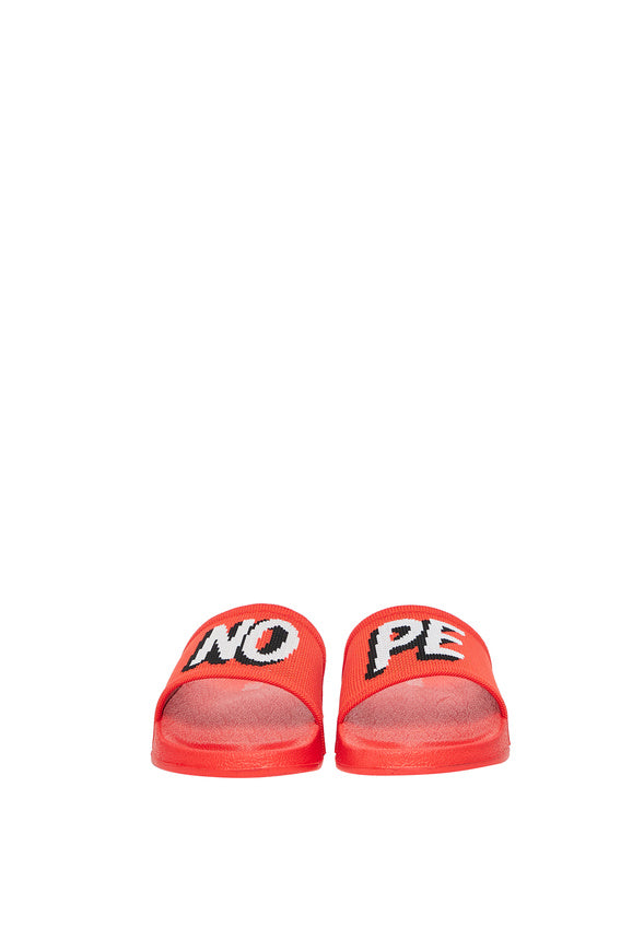 Nope Knit Slide Red