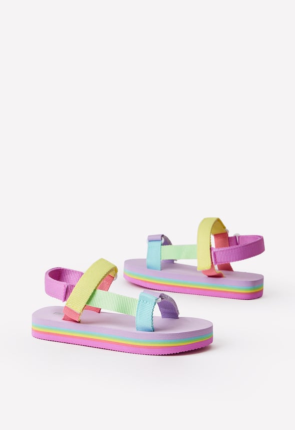 Rainbow Platform Active Strap Sandal Multi