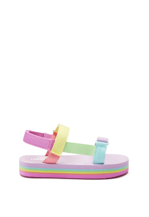 Rainbow Platform Active Strap Sandal Multi