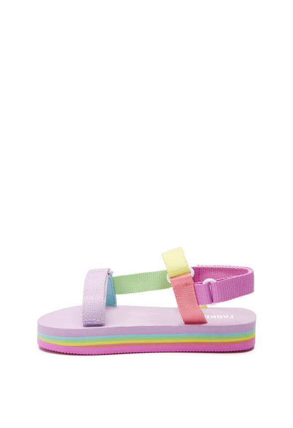 Rainbow Platform Active Strap Sandal Multi