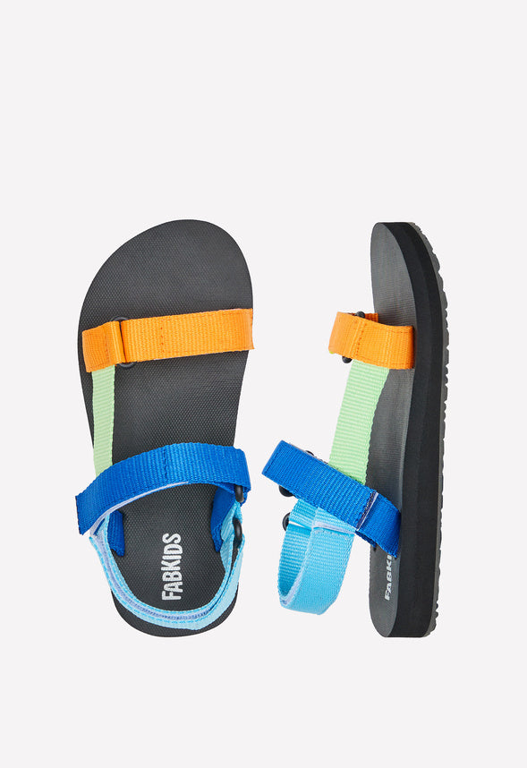 Colorblock Active Strap Sandal Multi