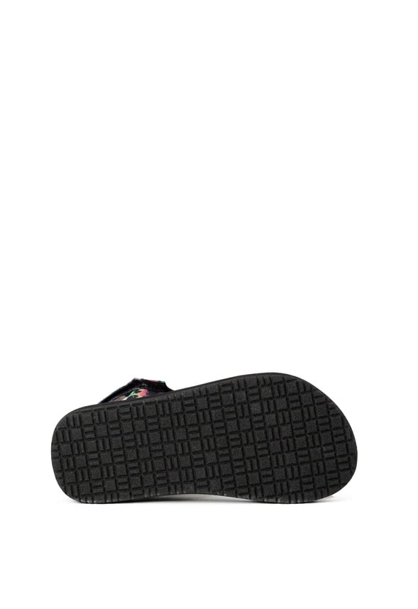 Tie Dye Active Strap Sandal Black
