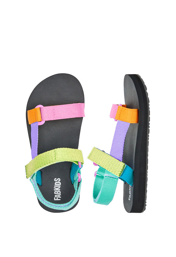Colorblock Active Strap Sandal Multi