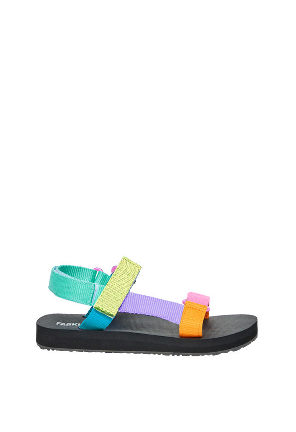 Colorblock Active Strap Sandal Multi