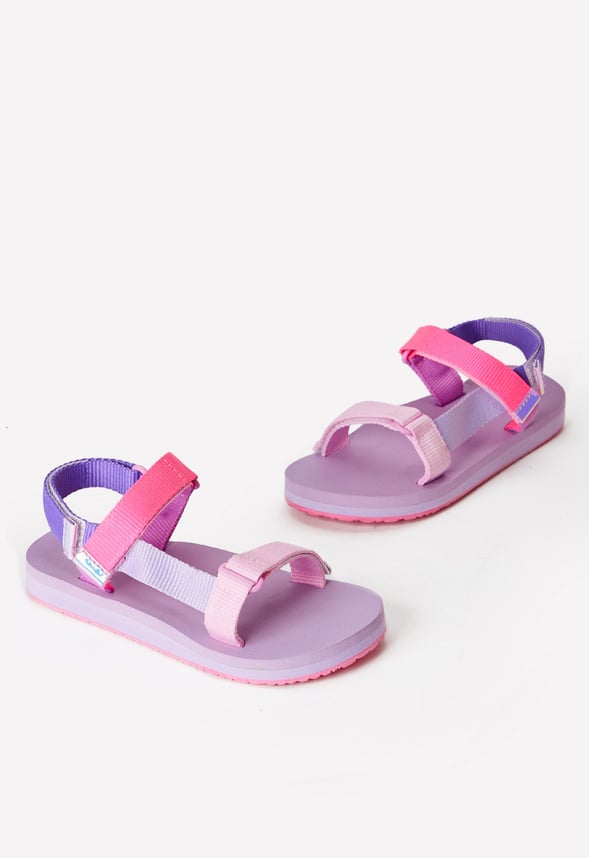 Colorblock Active Strap Sandal Purple