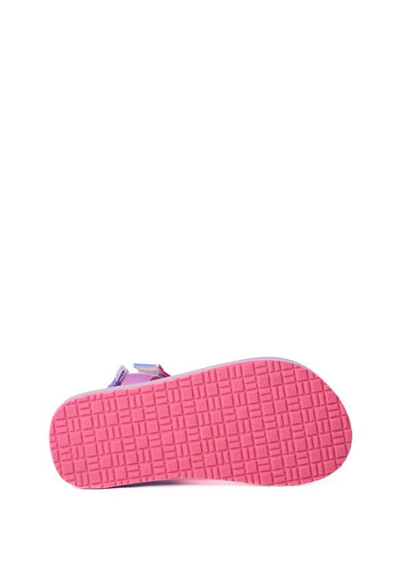 Colorblock Active Strap Sandal Purple