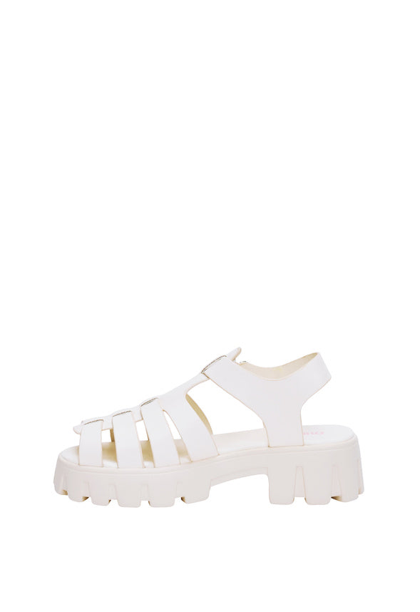Heeled Fisherman Sandal Ivory