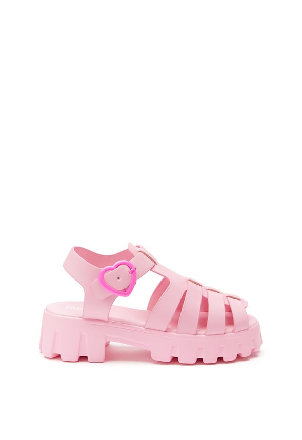 Heeled Fisherman Sandal Pink