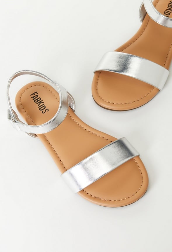 Single Strap Sandal Silver