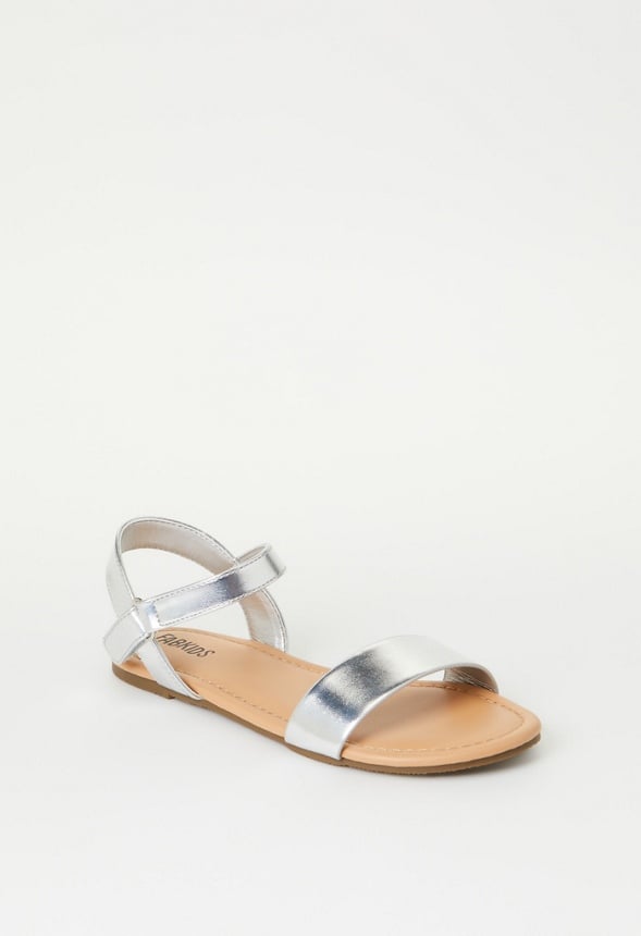 Single Strap Sandal Silver