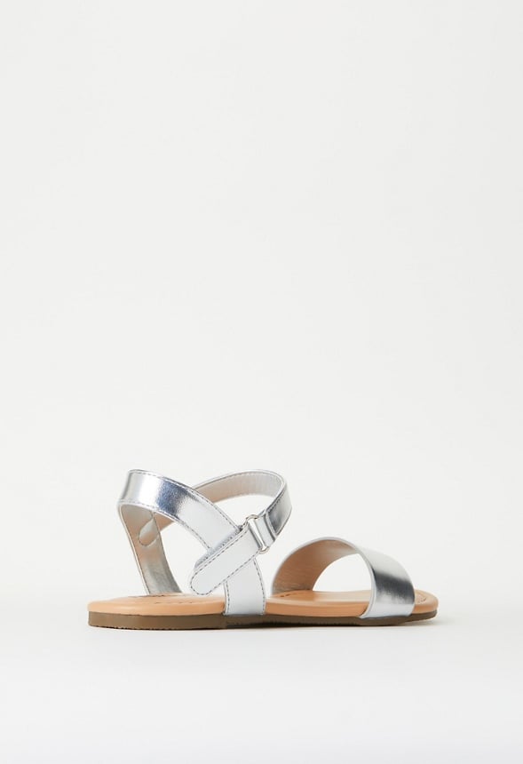 Single Strap Sandal Silver