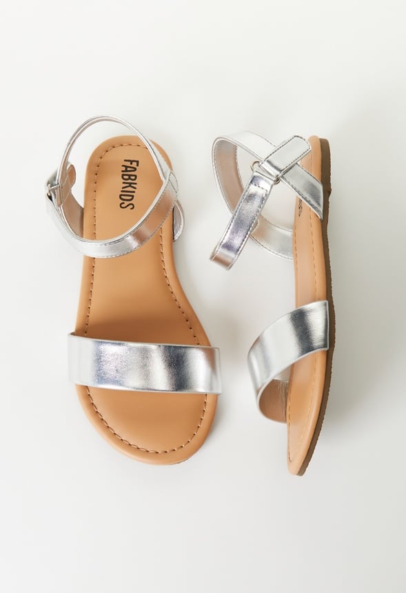 Single Strap Sandal Silver