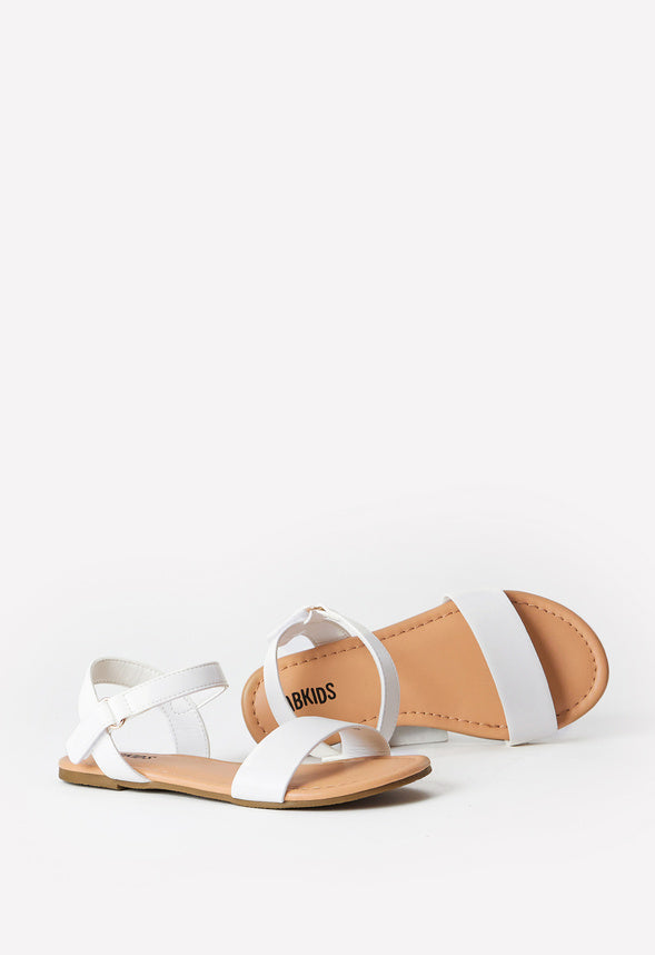 Single Strap Sandal White