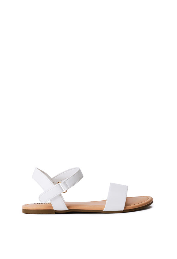 Single Strap Sandal White