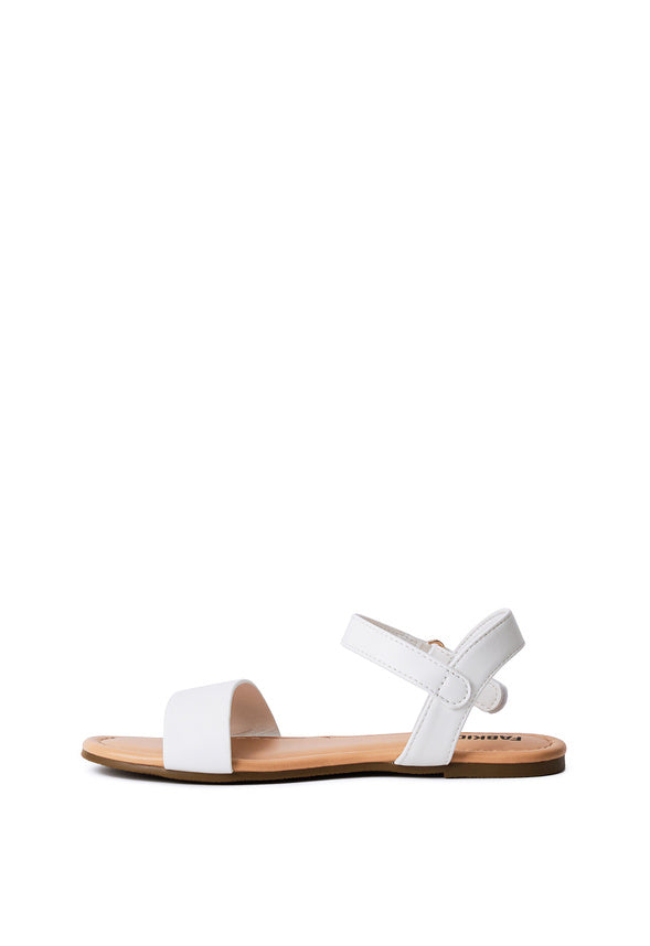 Single Strap Sandal White