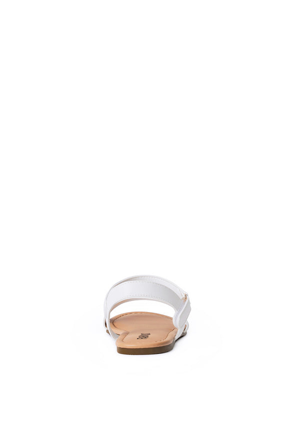 Single Strap Sandal White