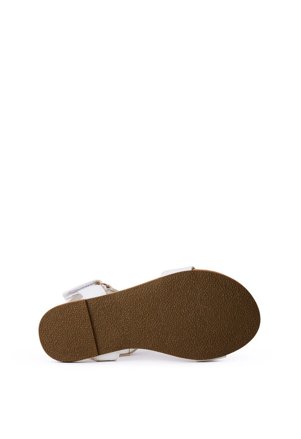 Single Strap Sandal White