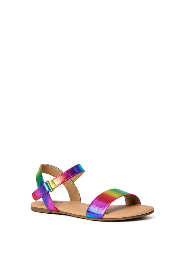 Rainbow Holographic Sandal Multi