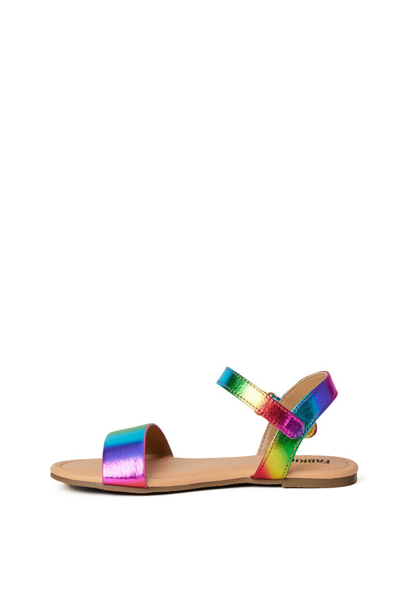 Rainbow Holographic Sandal Multi