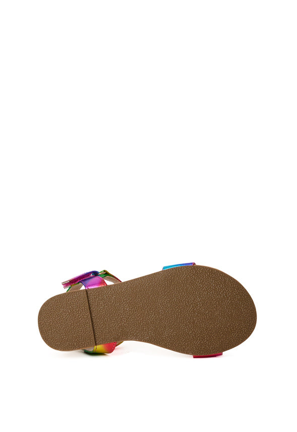 Rainbow Holographic Sandal Multi