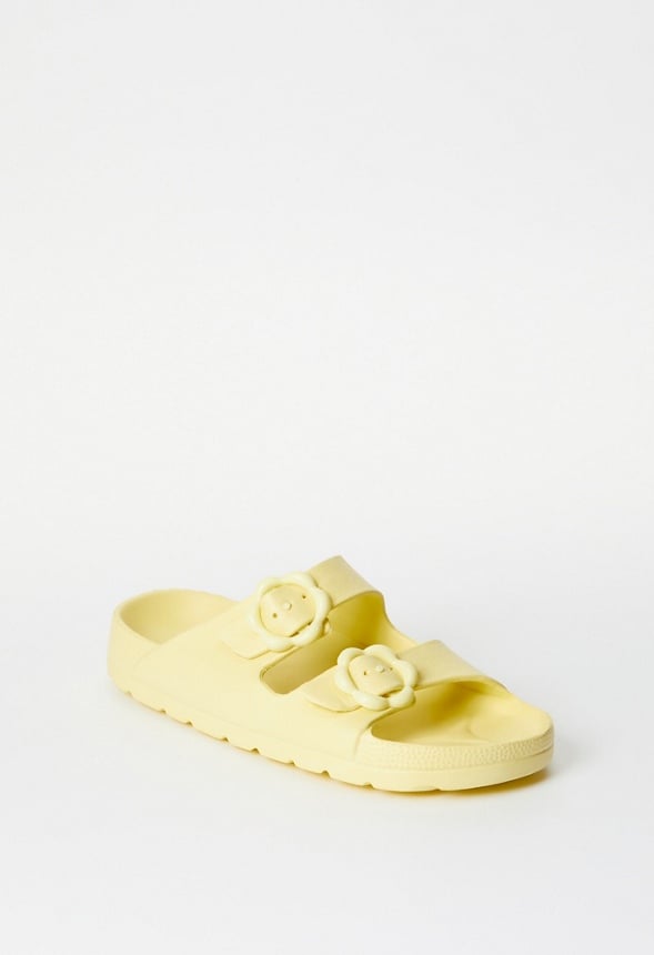 Rubber Buckle Sandal Yellow