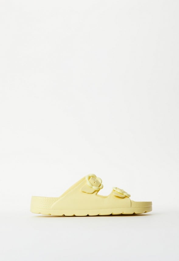 Rubber Buckle Sandal Yellow