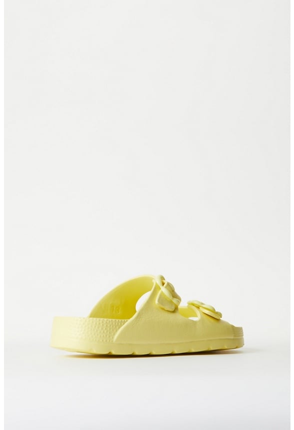 Rubber Buckle Sandal Yellow