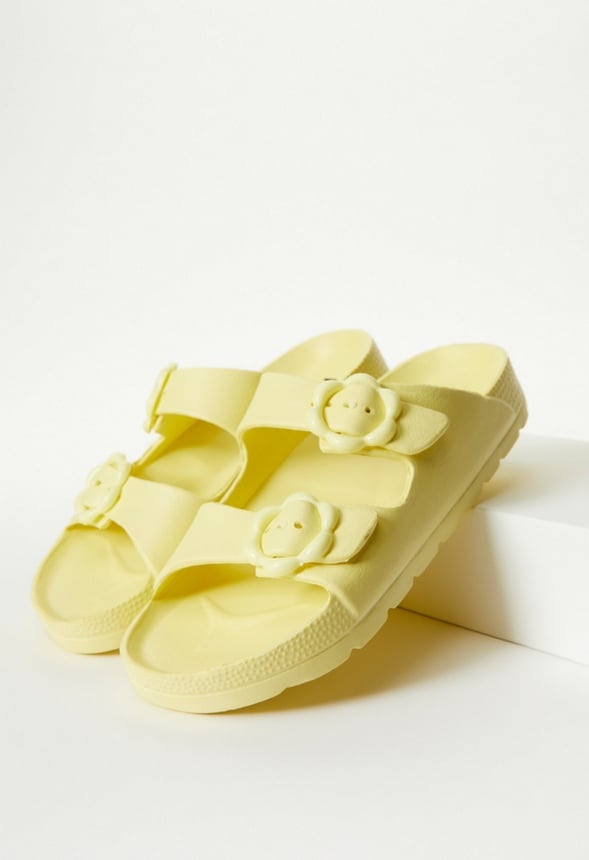Rubber Buckle Sandal Yellow