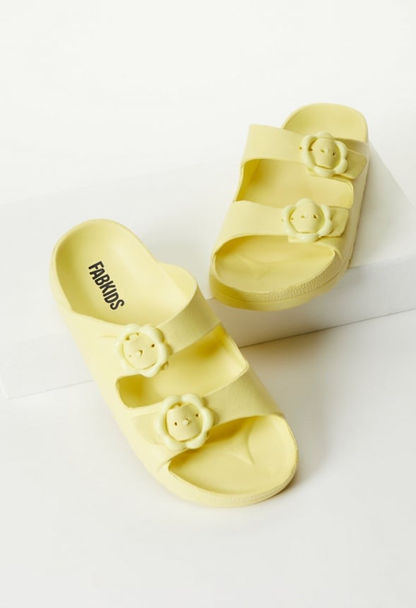 Rubber Buckle Sandal Yellow