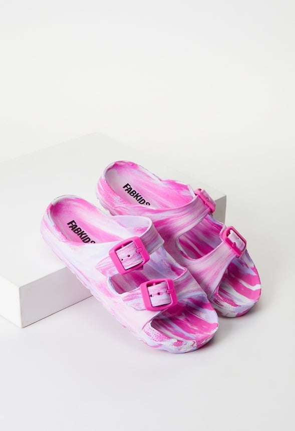 Rubber Buckle Sandal Pink