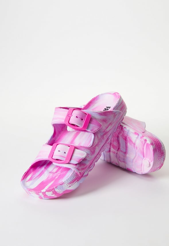 Rubber Buckle Sandal Pink