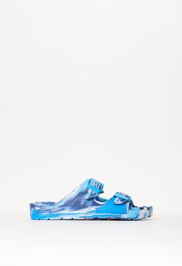 Buckle Slide Sandal Blue