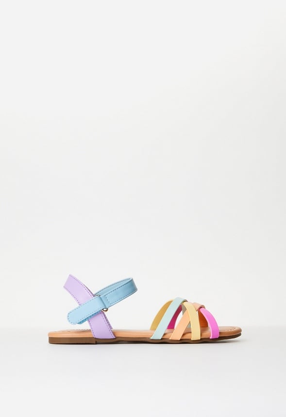 Rainbow Multi Cross Sandal Multi
