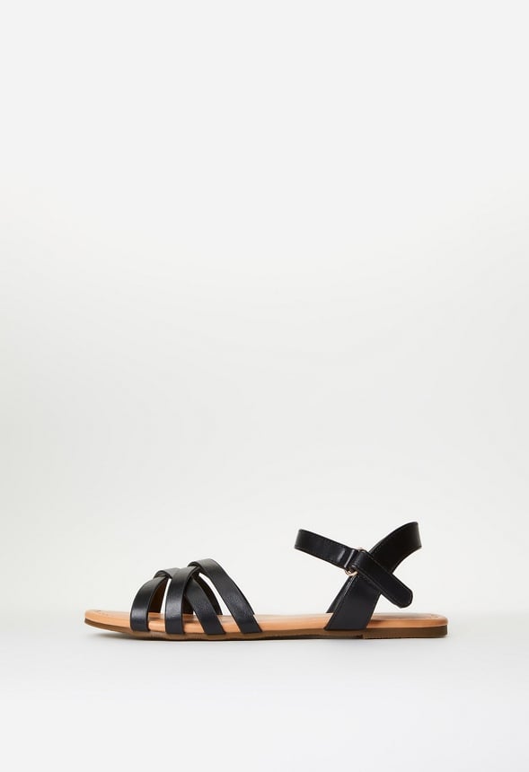 Multi Cross Sandal Black