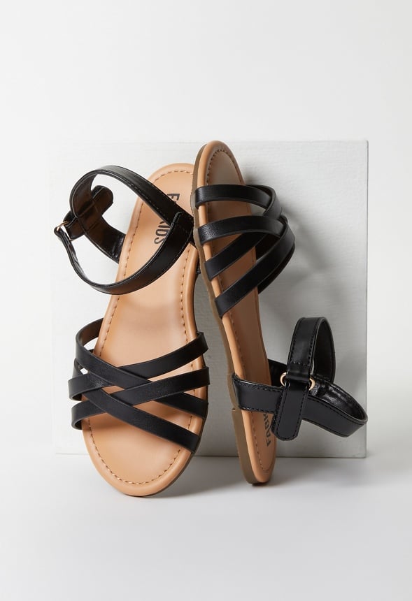 Multi Cross Sandal Black