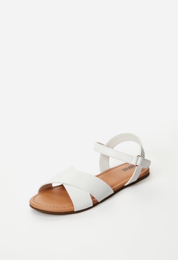 Criss Cross Sandal White