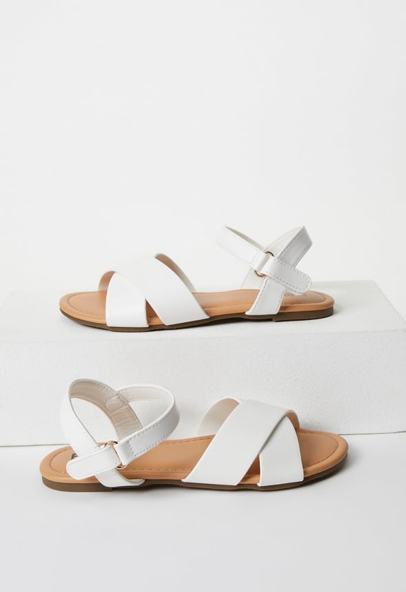 Criss Cross Sandal White