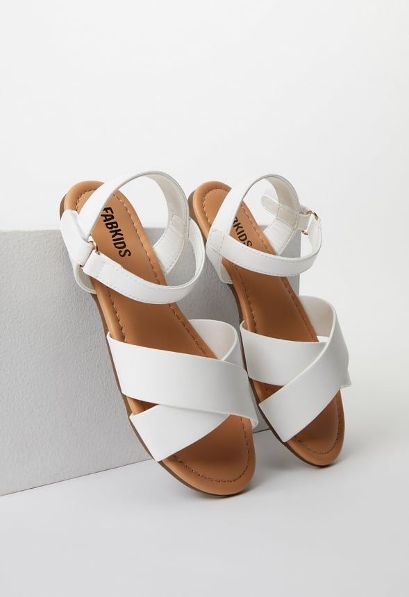 Criss Cross Sandal White