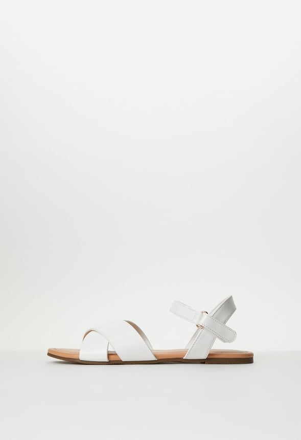 Criss Cross Sandal White