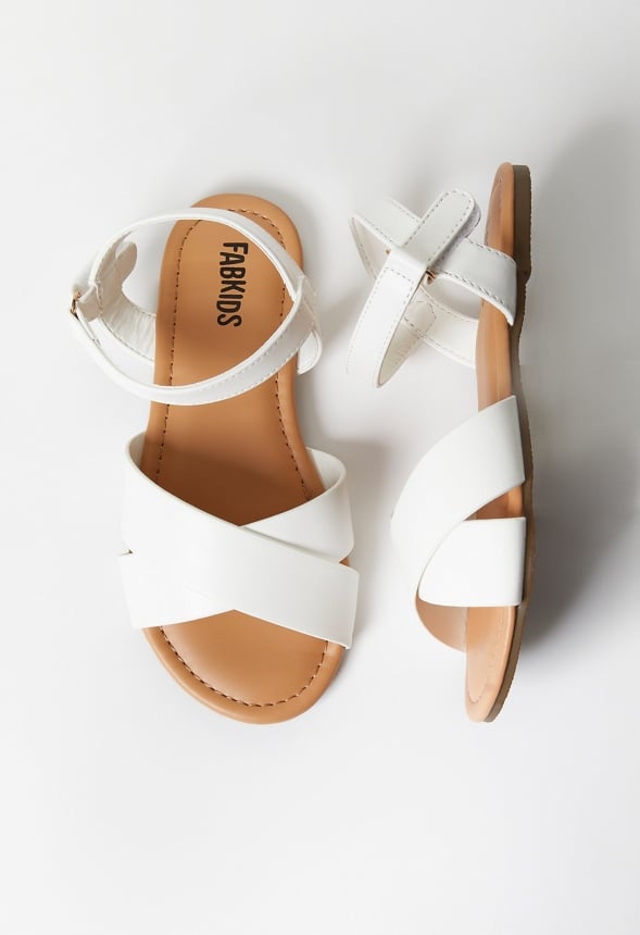Criss Cross Sandal White