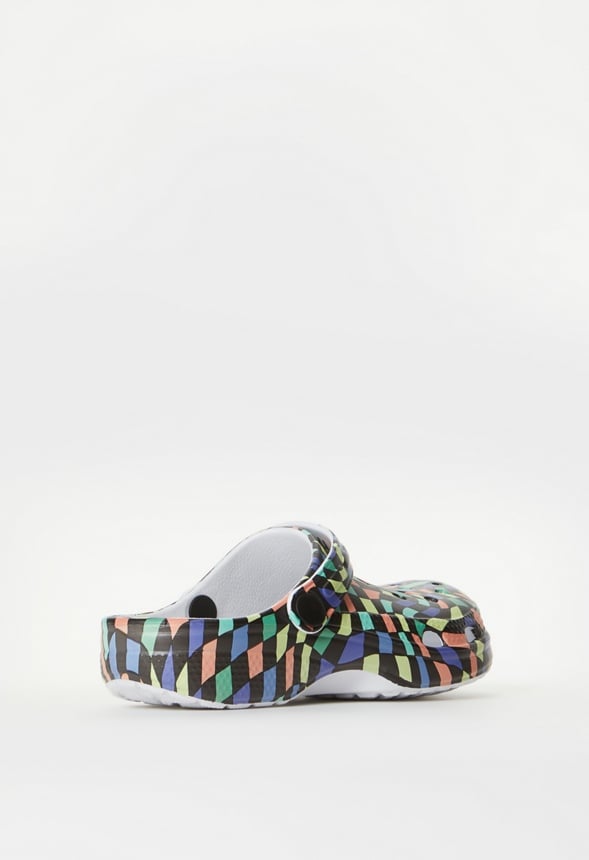 Rubber Clog Black Multi