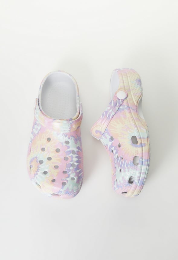 Rainbow Swirl Rubber Clog Multi