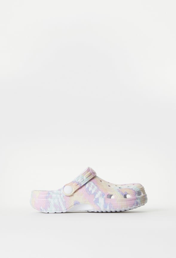 Rainbow Swirl Rubber Clog Multi