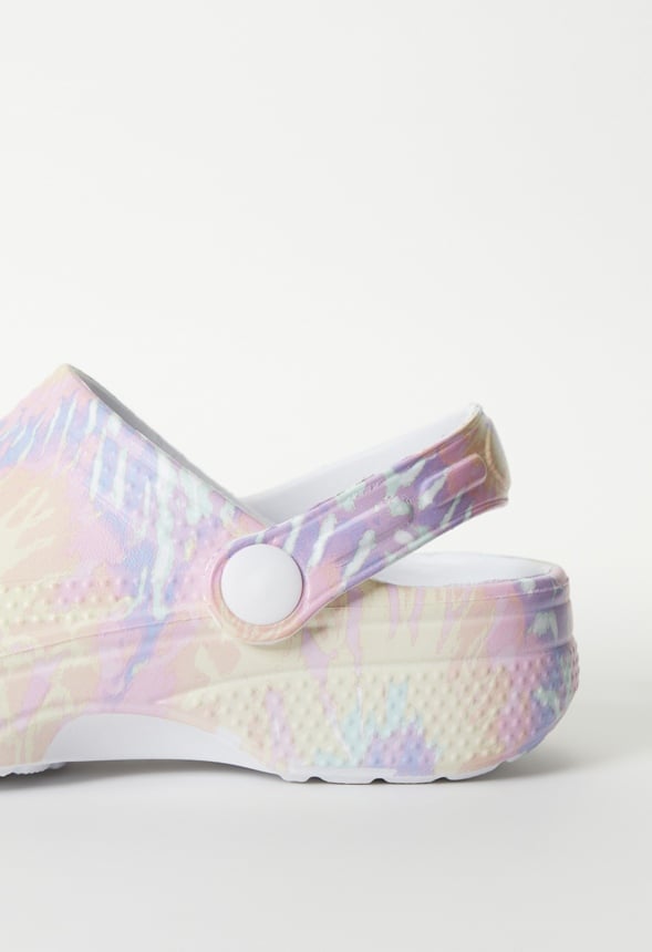 Rainbow Swirl Rubber Clog Multi