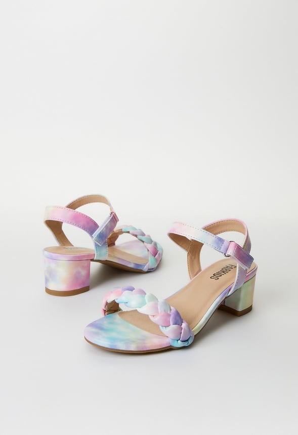 Braided Heeled Sandal Multi